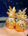 Dawbun 2 Pieces Gold Small Animal Statue