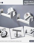 DELITON Adhesive Towel Hooks
