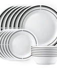 Corelle Vitrelle 18-Piece Service for 6 Dinnerware Set