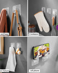 DELITON Adhesive Towel Hooks