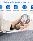 BEAUTURAL Fabric Shaver and Lint Remover, Sweater Defuzzer with 2-Speeds, 2 Replaceable Stainless Steel Blades, Battery Operated, Remove Clothes Fuzz, Lint Balls, Pills, Bobbles Gray