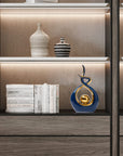 FJS Modern Living Room Decor Art Ceramic Statues