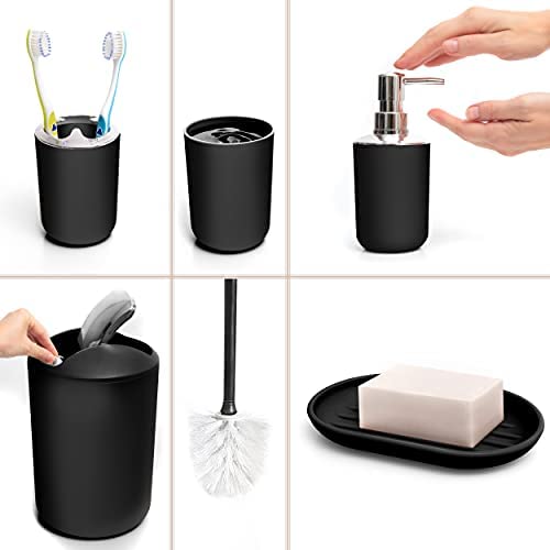 Moss &amp; Stone 6 pcs Bathroom Accessories Set