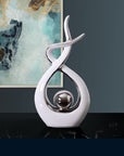 CESTATIVO  Modern Abstract Art Ceramic Statue
