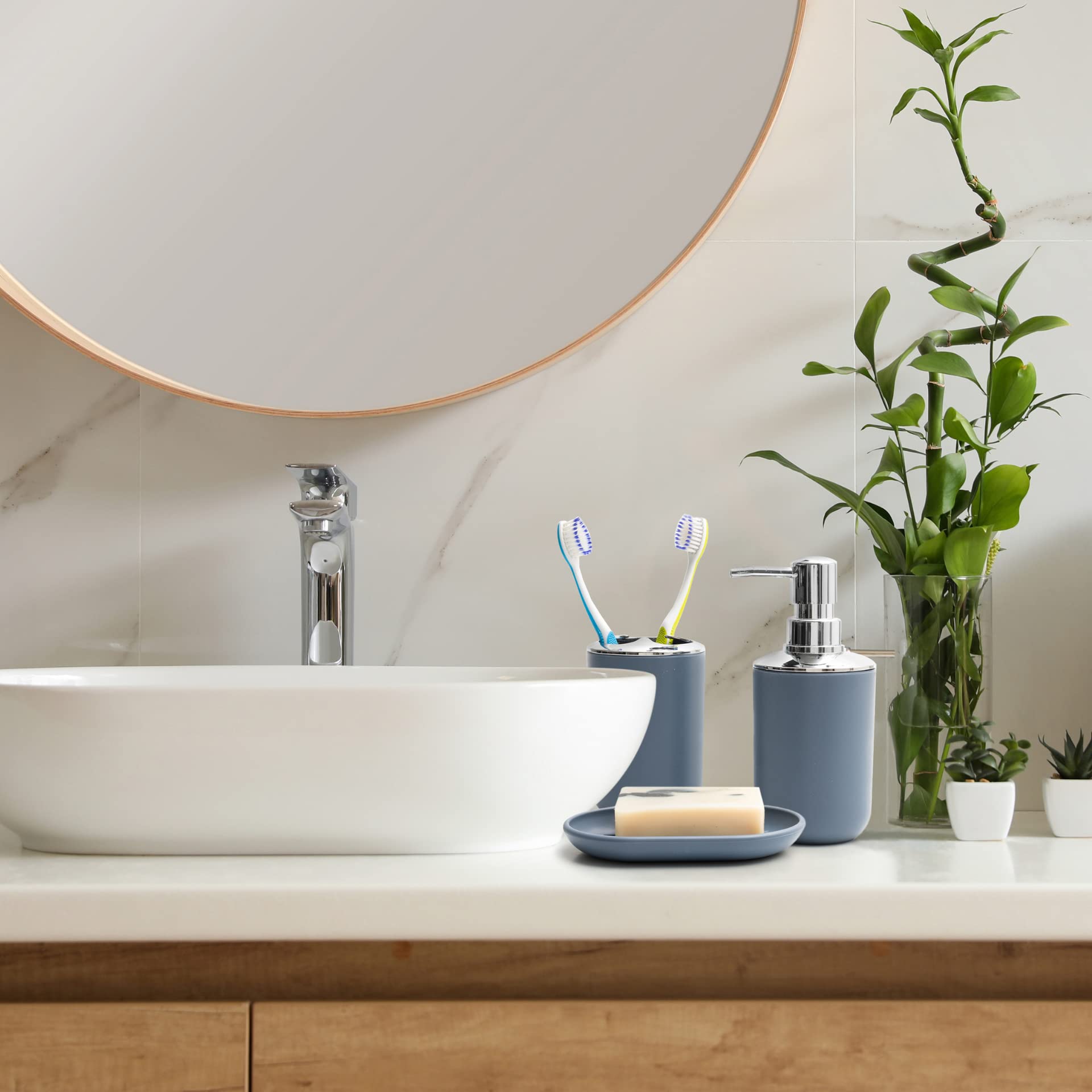 Moss &amp; Stone 6 pcs Bathroom Accessories Set