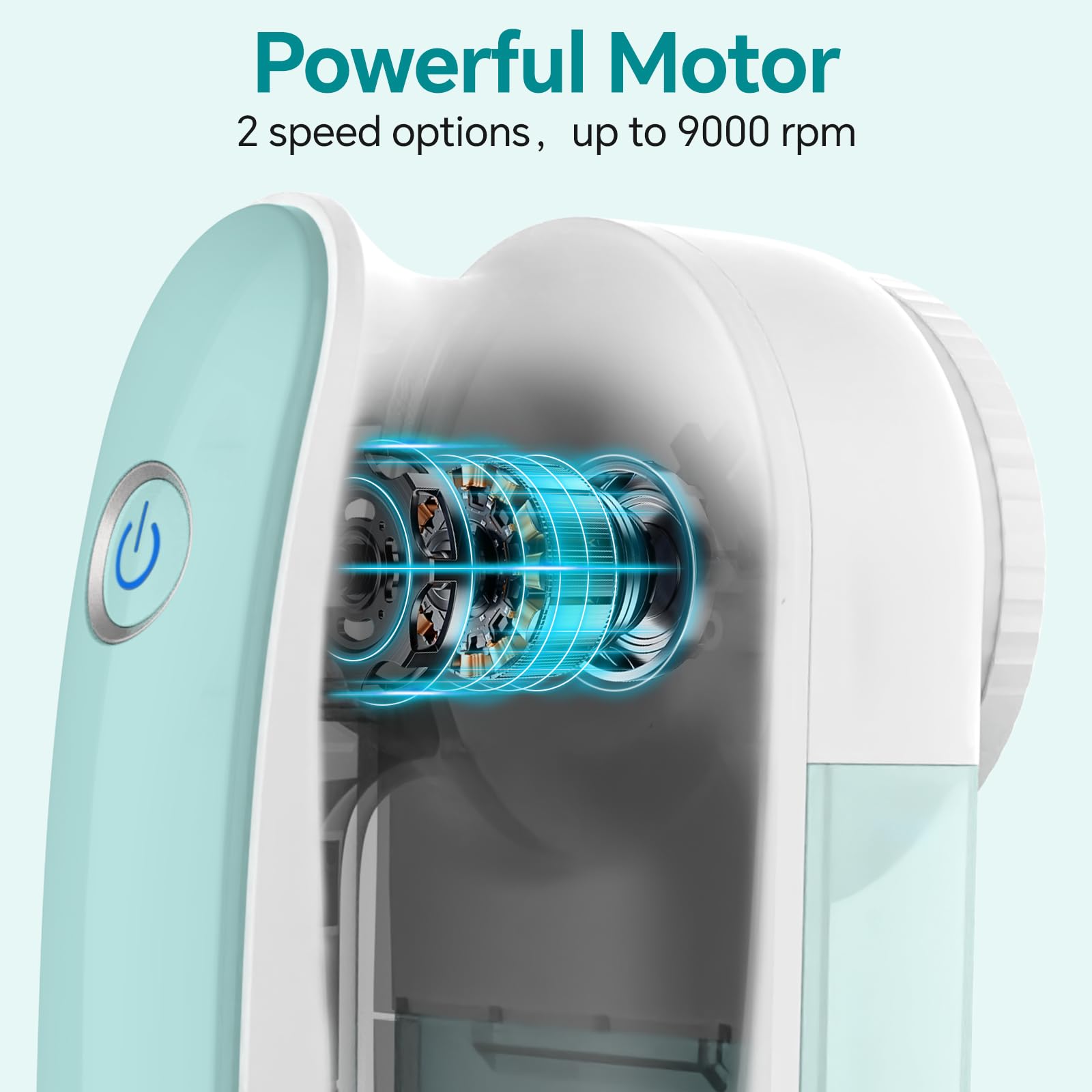 BEAUTURAL Fabric Shaver and Lint Remover, Sweater Defuzzer with 2-Speeds, 2 Replaceable Stainless Steel Blades, Battery Operated, Remove Clothes Fuzz, Lint Balls, Pills, Bobbles Gray