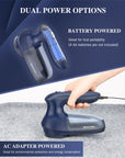 BEAUTURAL Fabric Shaver and Lint Remover, Sweater Defuzzer with 2-Speeds, 2 Replaceable Stainless Steel Blades, Battery Operated, Remove Clothes Fuzz, Lint Balls, Pills, Bobbles Gray