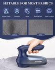 BEAUTURAL Fabric Shaver and Lint Remover, Sweater Defuzzer with 2-Speeds, 2 Replaceable Stainless Steel Blades, Battery Operated, Remove Clothes Fuzz, Lint Balls, Pills, Bobbles Gray