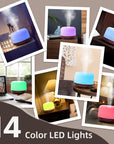 ASAKUKI Essential Oil Diffuser 500ml, Ultrasonic Aromatherapy Humidifier with Remote Control, 7 LED Colors, Timer & Auto-Off, Large Room Diffuser