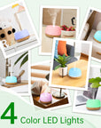 ASAKUKI Essential Oil Diffuser 500ml, Ultrasonic Aromatherapy Humidifier with Remote Control, 7 LED Colors, Timer & Auto-Off, Large Room Diffuser