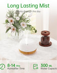 ASAKUKI Essential Oil Diffuser 500ml, Ultrasonic Aromatherapy Humidifier with Remote Control, 7 LED Colors, Timer & Auto-Off, Large Room Diffuser
